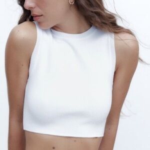Zara Knit Crop Top S